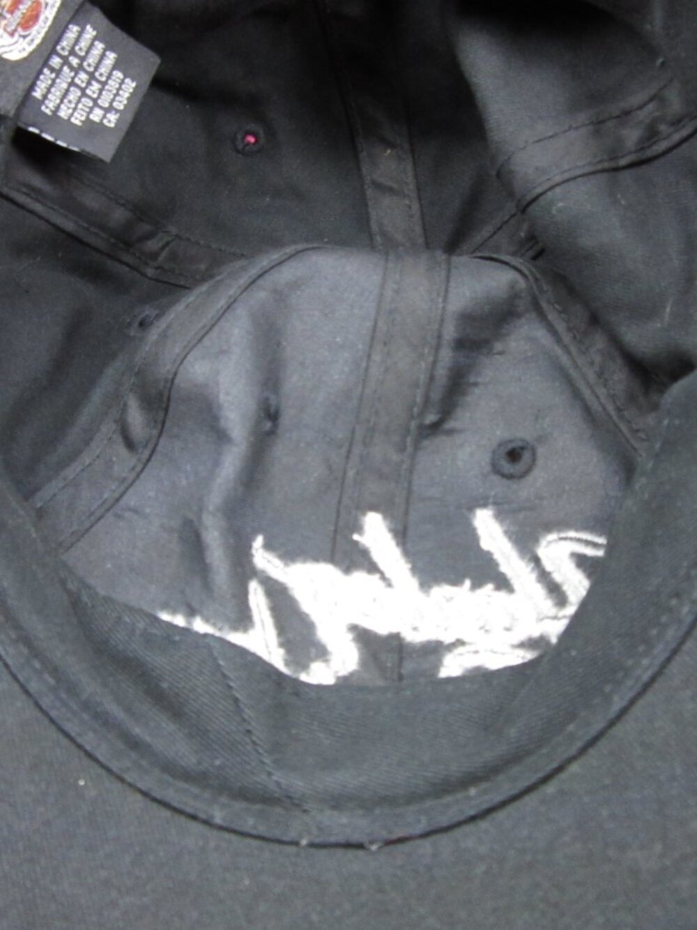 Vintage Harley Davidson Embroidered Cap with studs Black. Like new - Picture 2 of 9